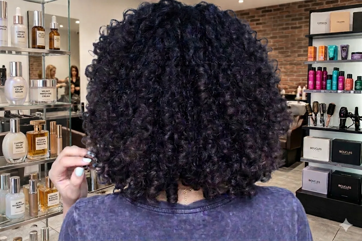 Coiffage volume cheveux texturés Paris — Maison Texture & Couleur